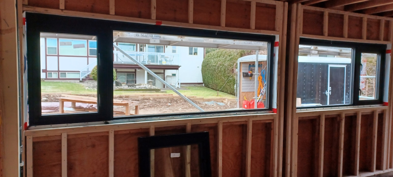 Finished window installation result.