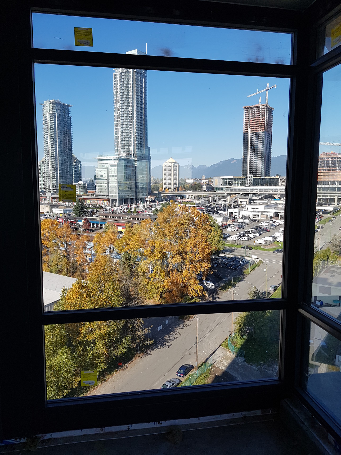 A newly-installed apartment window.