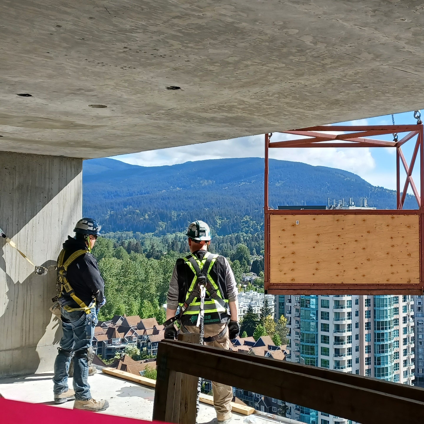 A building under construction.