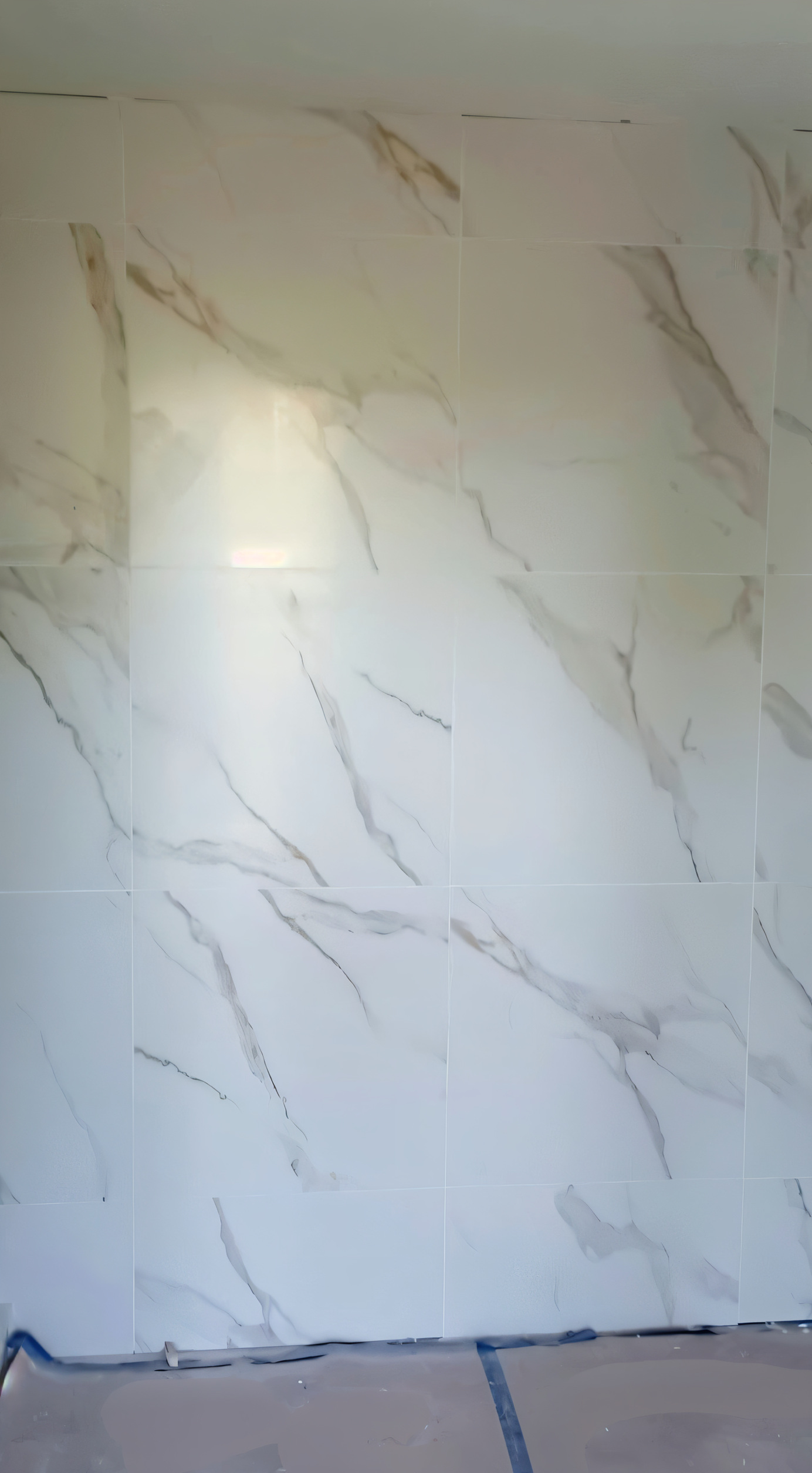 Marbel tile wall installation result.