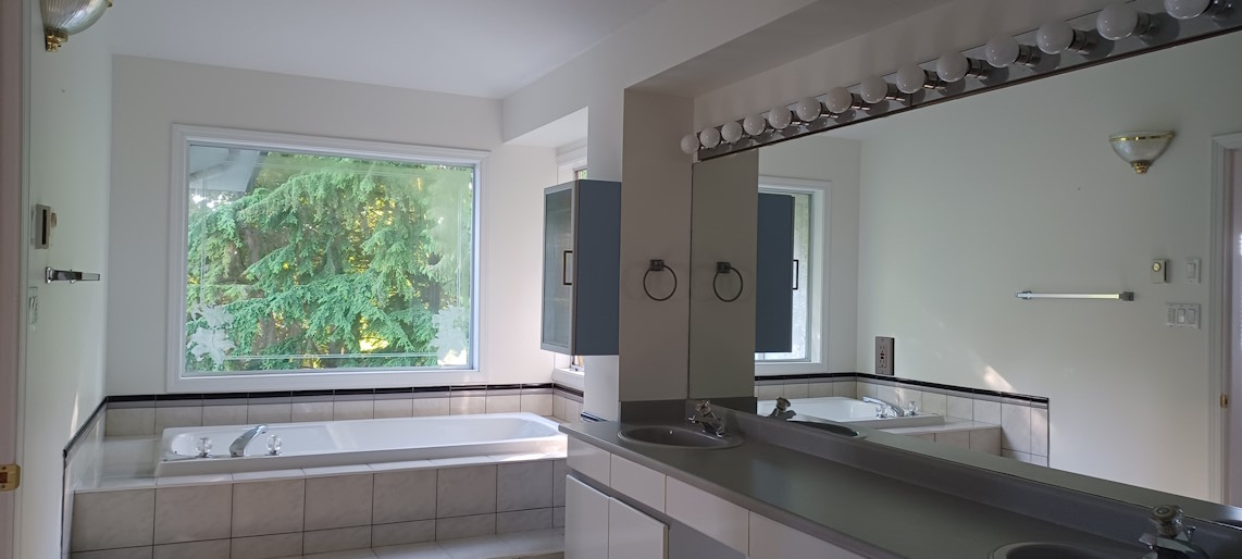 Completed bathroom painting.