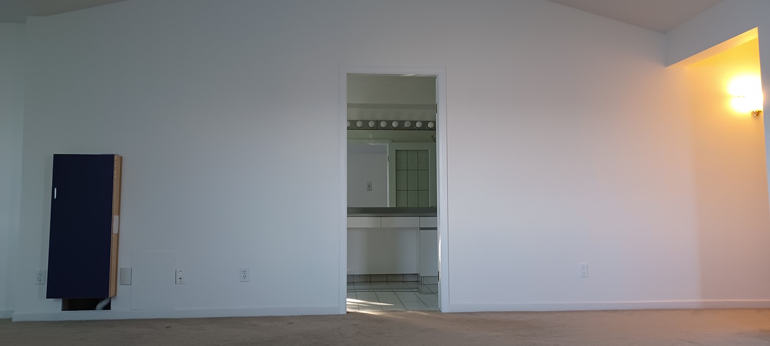 Painted bedroom walls.