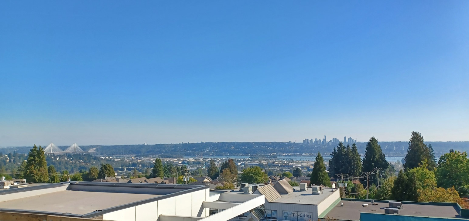 A view taken from an apartment renovation project.