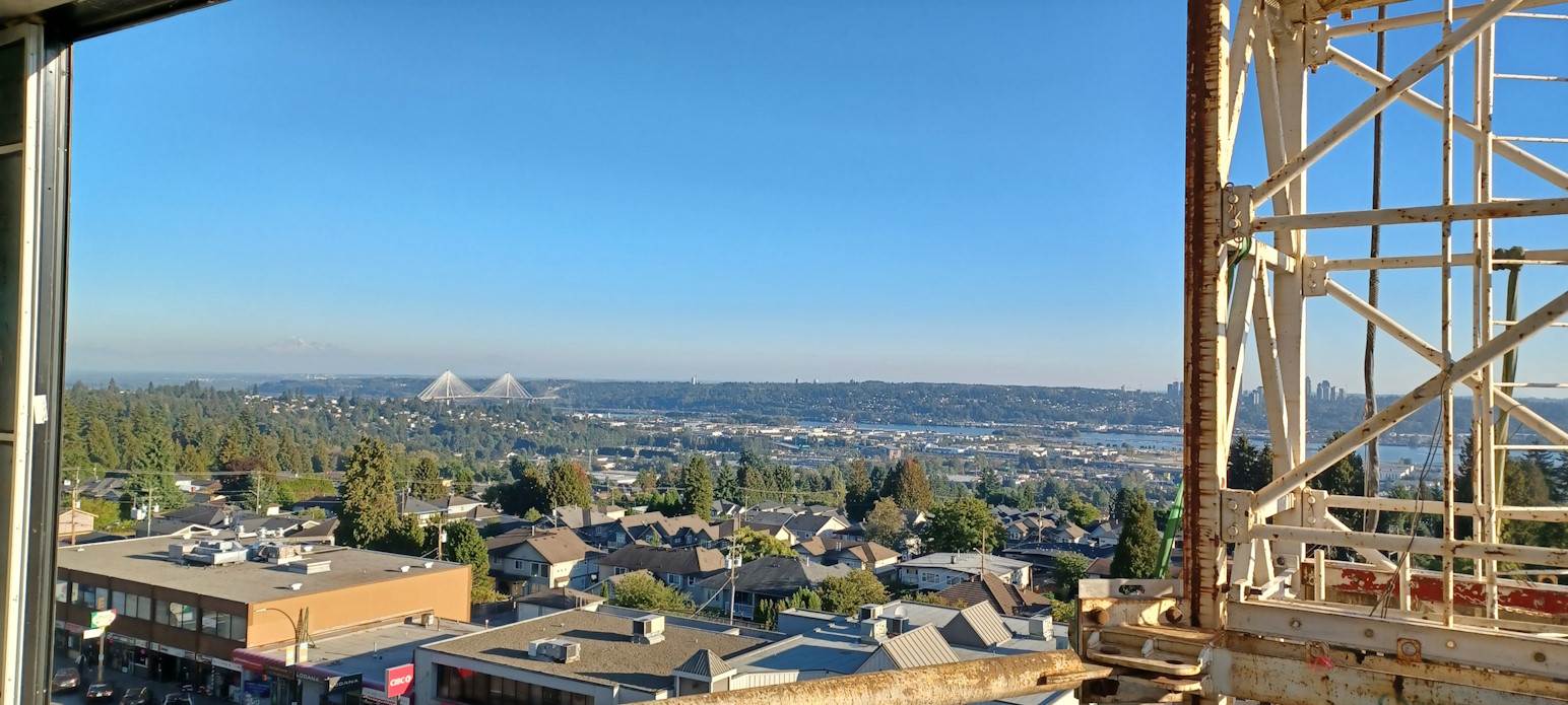 A view taken from a home renovation project.