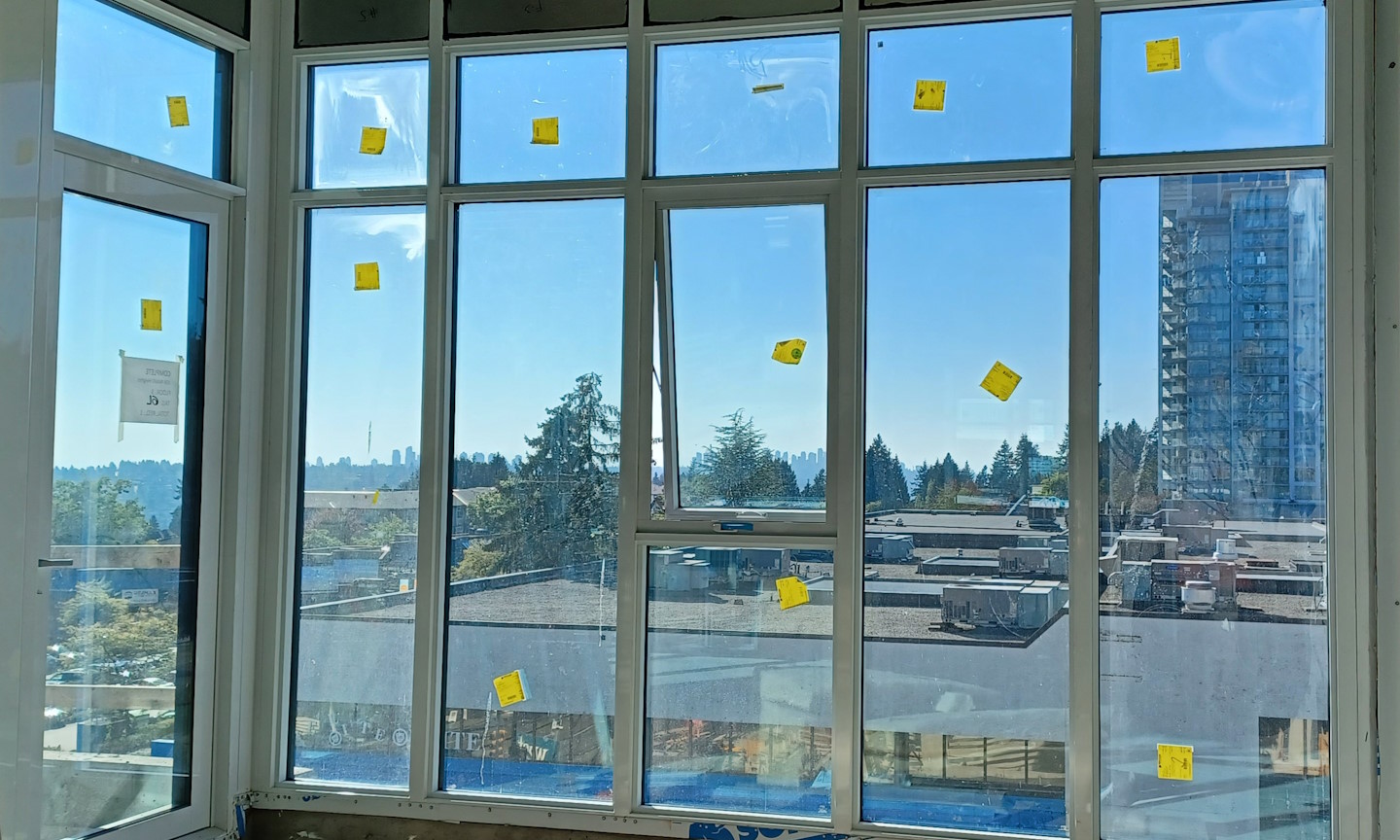 End result of window installation.